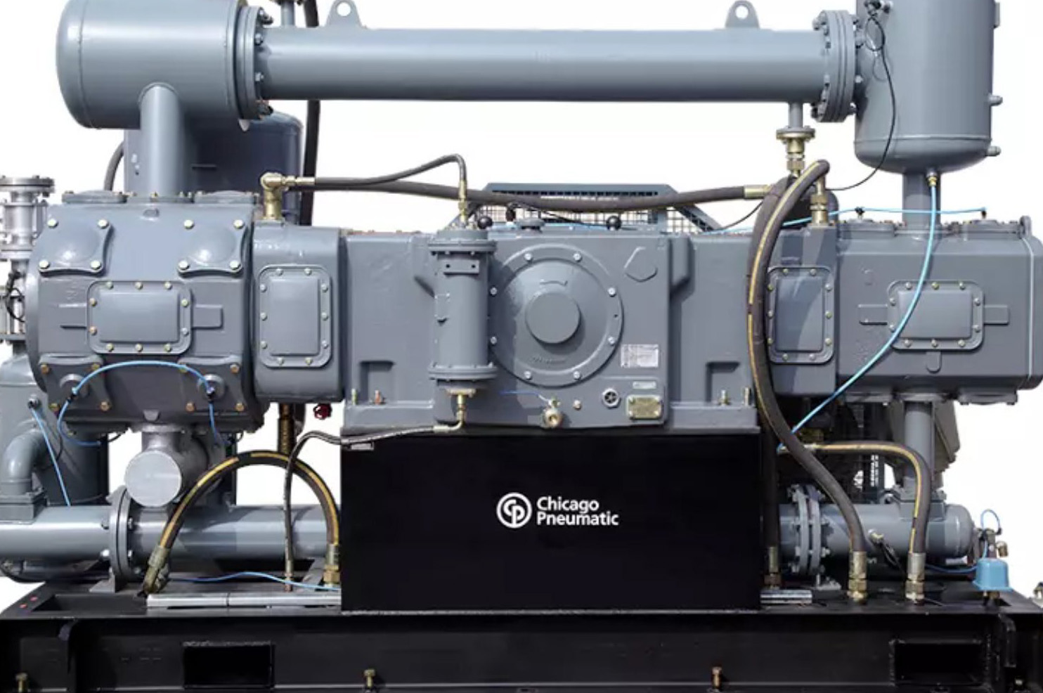 A zoomed in shot of a piston compressor